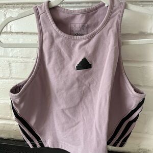 Adidas Pink Sleeveless Crop Top